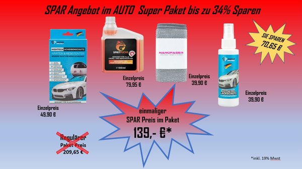 SPAR Angebot im AUTO Super Paket bis zu 34% Sparen